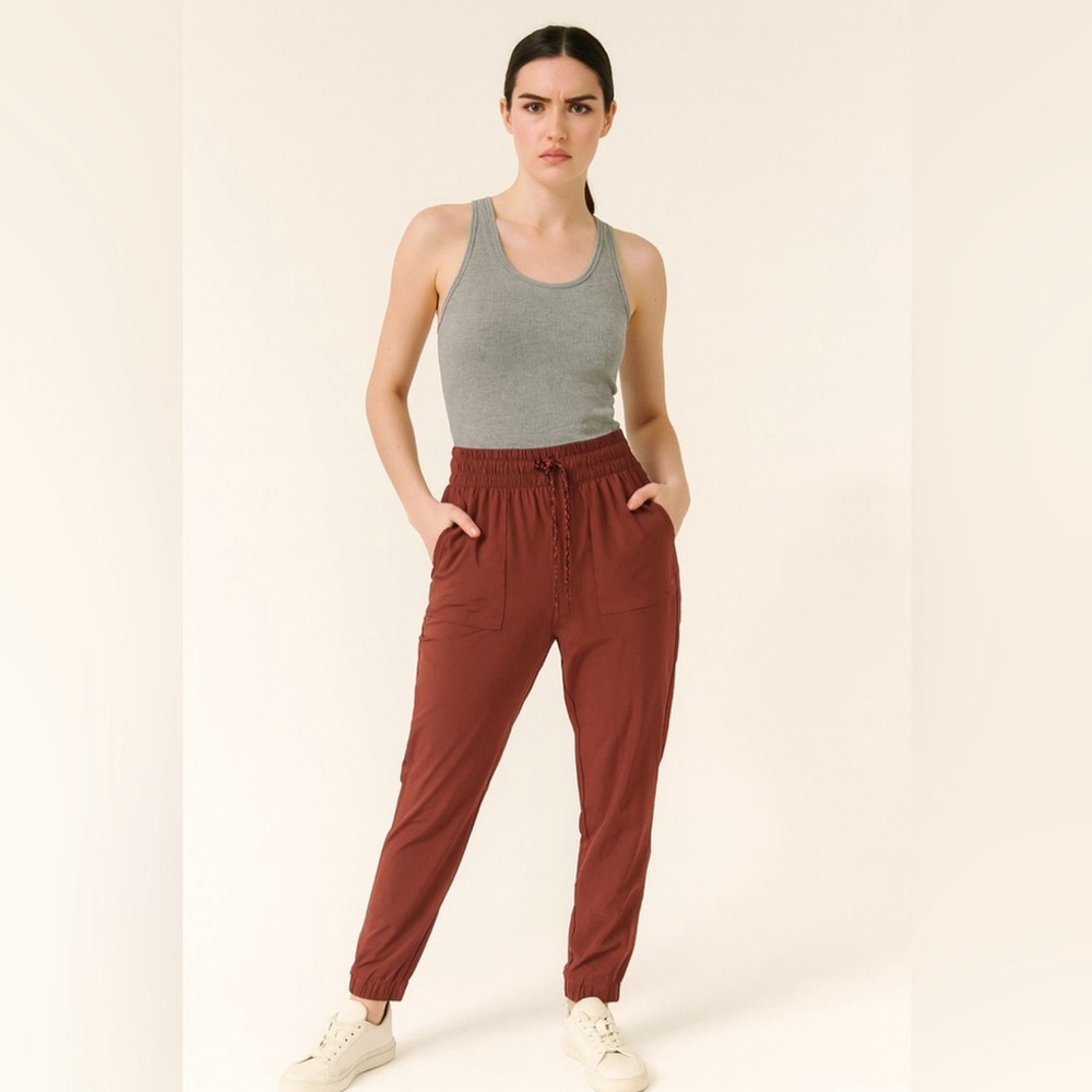 Billabong A/Div Women’s Joggers Rust Brown Quick-Dry Outdoor Travel Pants M
